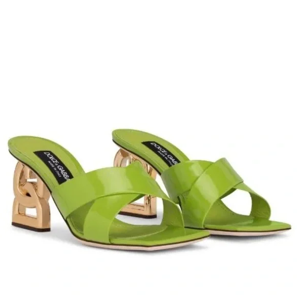 Dolce & Gabbana | Shoes | Dolce Gabbana Logo Heel Slide